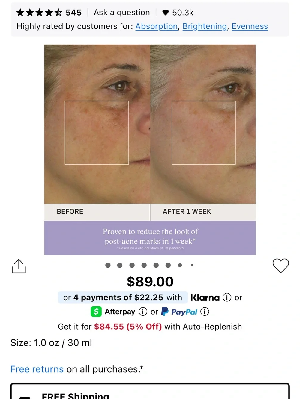 Tatcha Brightening Serum